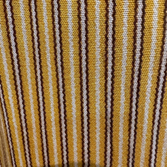 NWT - Band of Gypsies Yellow B & W Striped Jumpsuit. - Picture 6 of 8